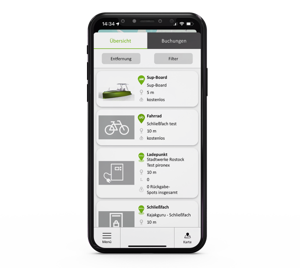 obALu sharing App Kajak